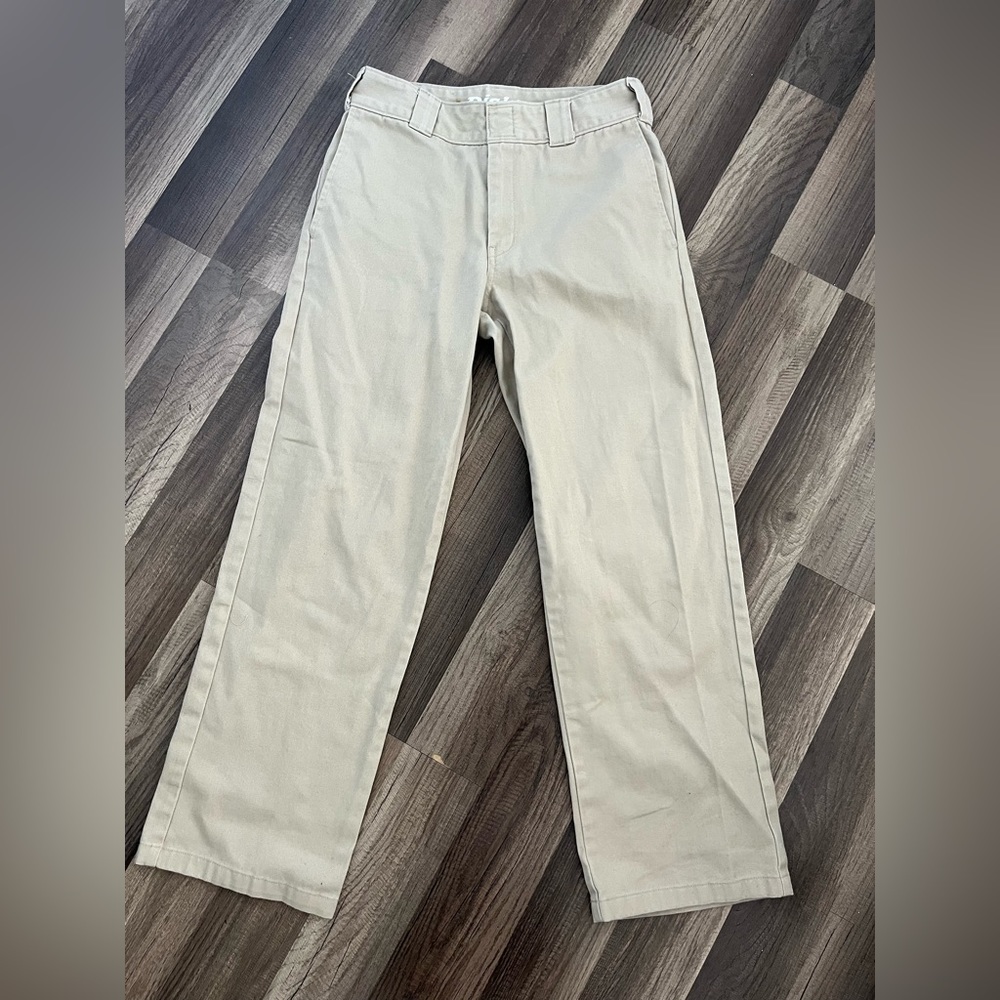 Dickies Worker crop roll hem pants